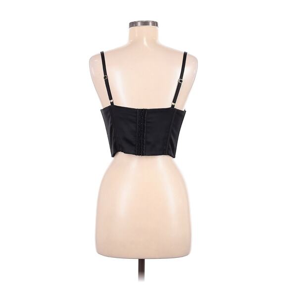 Meshki Black Lace Lake Corset Crop Top M - Picture 3 of 5